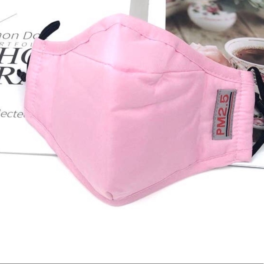 Light Pink Face Mask With Filter